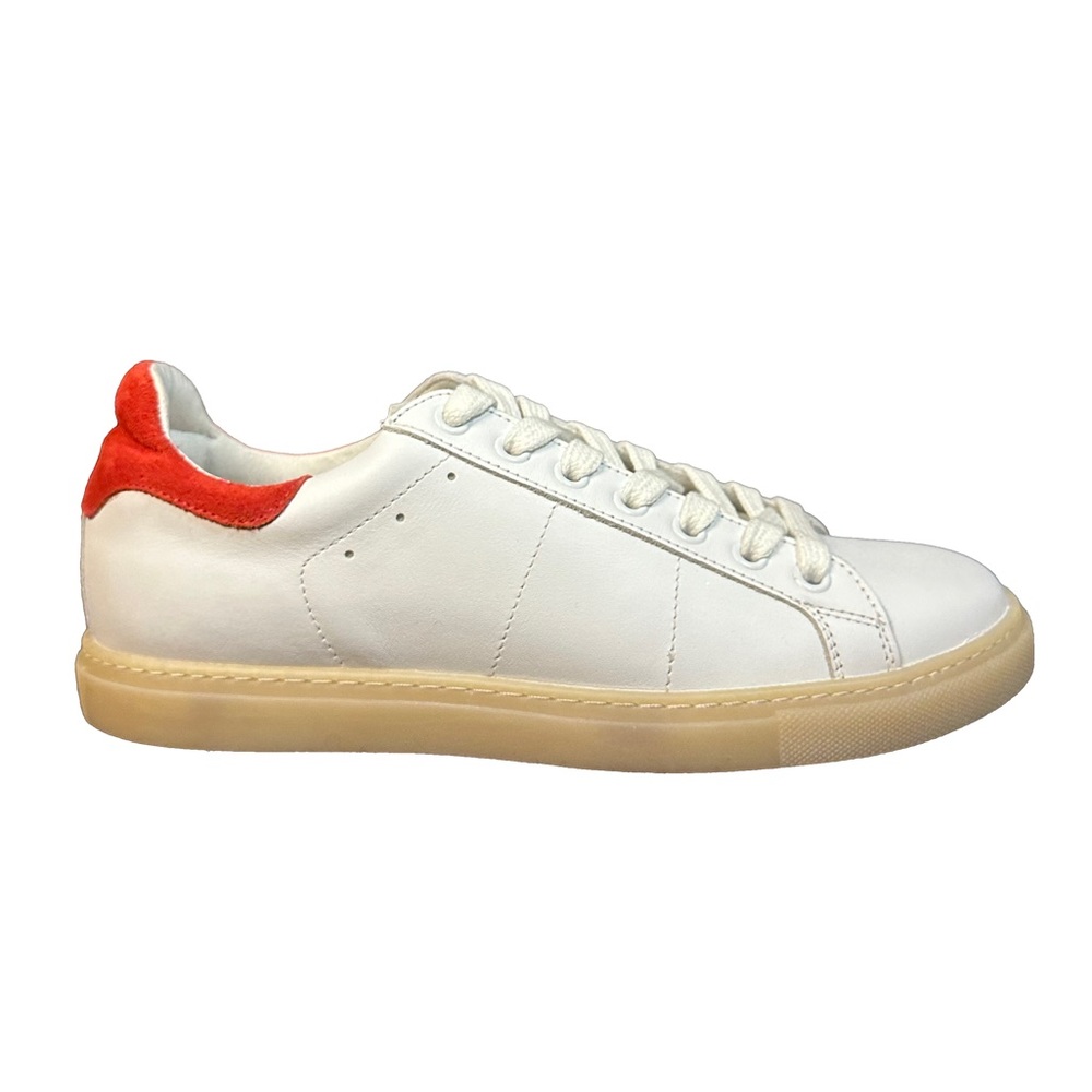 IRO Women’s Low-Top Leather Casual Sneakers - White/Red